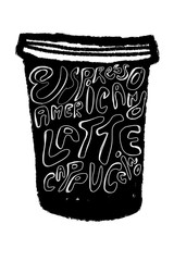 Black Coffee cup illustration