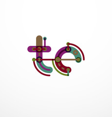 Line letter design