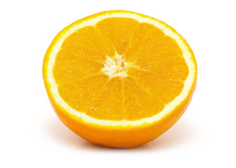 Orange fruit isolated on white background