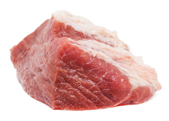 raw meat isolated on white