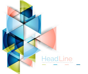 Fototapeta premium Triangle abstract background