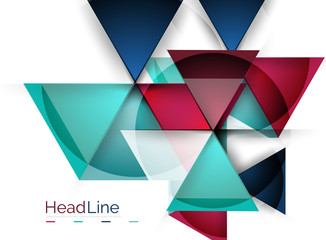 Vector 3d geometric abstract background