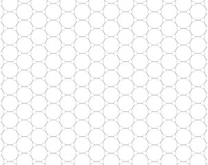Graphene molecular structure isolated on white