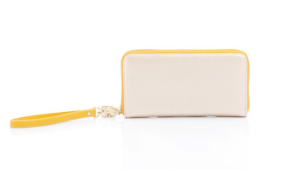 woman wallet on a white background