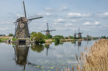 les moulins de kinderdijk - pays Bas © daumy
