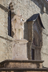 Italia,Toscana,Arezzo,il duomo, statua Ferdinando dei Medici
