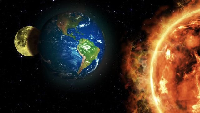 Lunar eclipse animation