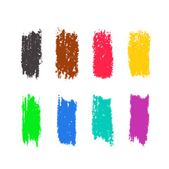 Grunge colorful chalk stripes