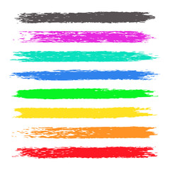 Grunge colorful chalk stripes