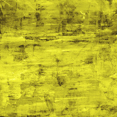 Yellow grunge wall for texture background