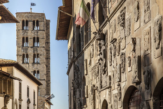 Italia,Toscana,Arezzo.Palazzo Pretorio