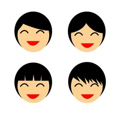 cute girl cartoon illustration