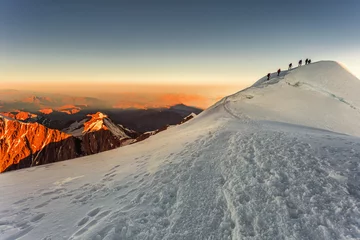 Cercles muraux Mont Blanc Aller au Mont-Blanc
