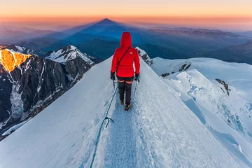 Foto op Plexiglas Mont Blanc Schaduw van de Mont Blanc