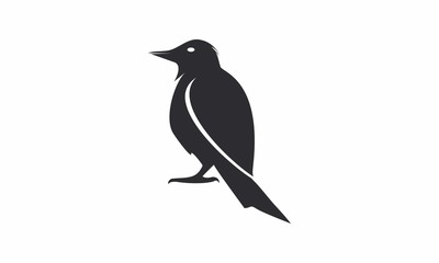 black bird vector logo