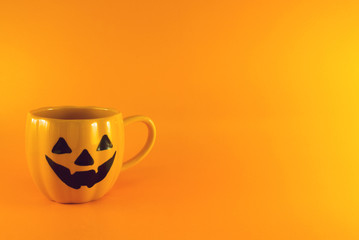 halloween orange cup