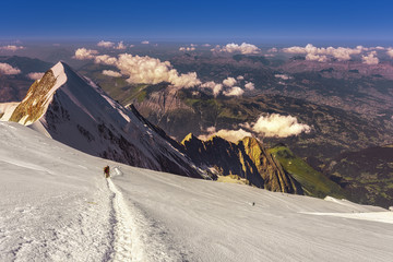Trekking to Mont Blanc