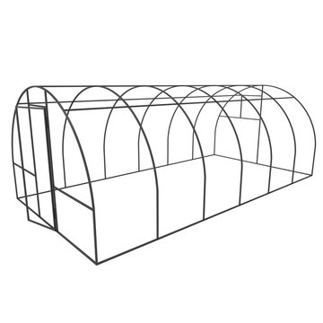 Greenhouse construction frame.