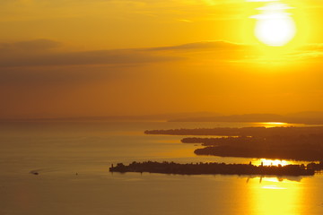 Sonnenuntergang am Bodensee