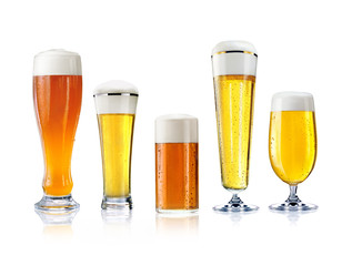 verschiedene Biersorten