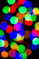 Bokeh many colors, background or texture