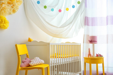 Fototapeta na wymiar Modern interior of baby room