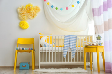 Obraz na płótnie Canvas Modern interior of baby room
