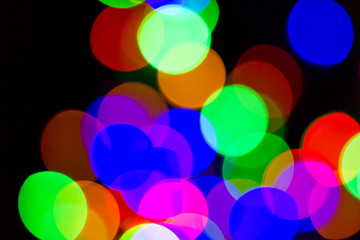 Bokeh many colors, background or texture