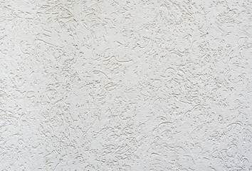White decorative plaster texture.