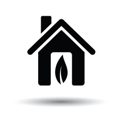 Ecological home leaf icon