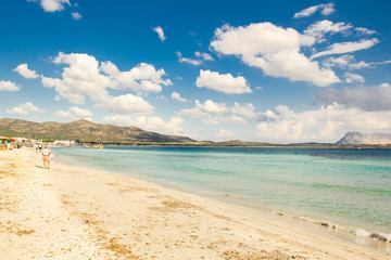 Beautiful beach La Cinta near San Teodoro, Sardinia, Italy