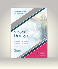 Flyer, brochure or magazine cover template