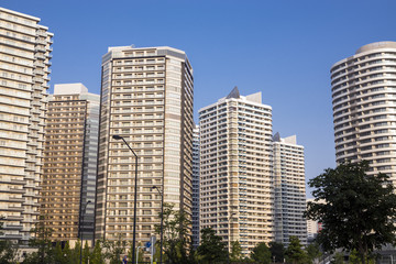 Fototapeta na wymiar 横浜の高層ビル群
