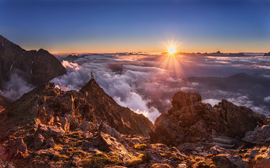 Sunset over the Alps, Chamonix - 122399351