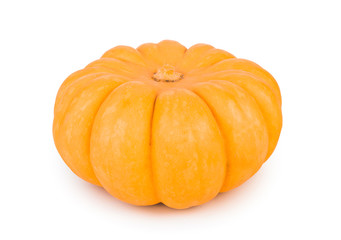 Orange pumpkin. On white, isolated background.