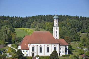 Fototapeta na wymiar Wallfahrtskirche Violau