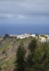 Naklejka na ściany i meble mountain village of Moya, Gran Canaria