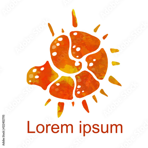"Watercolor sea shell, logo" Stock image and royalty-free vector files on Fotolia.com - Pic