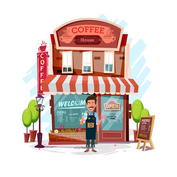 Shopkeeper Cartoon Images – Browse 2,633 Stock Photos, Vectors, and Video |  Adobe Stock