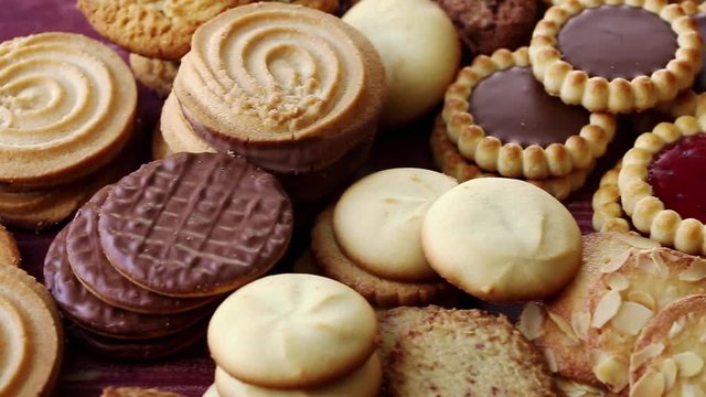 Panoramique sur des biscuits , cookie