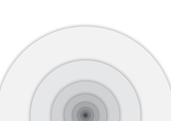 Background - Fibonacci circles - black and white monochrome grayscale - material design - vector illustration