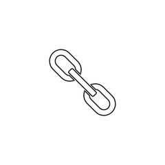 Black chain outline silhouette