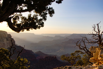 Obraz premium Grand Canyon skyline in evening sunlight