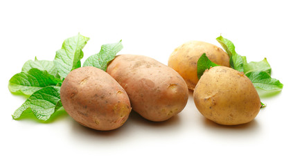 Fresh whole potatoes