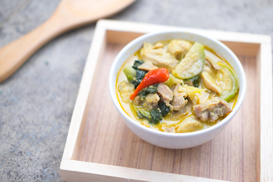 Green pork curry , Thai cuisine