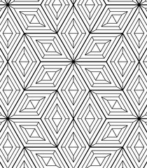 Vector pattern. Modern stylish texture. Repeating geometric tiles from striped triangles