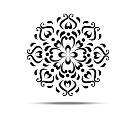 Flower Mandalas. Vintage decorative elements. Oriental pattern illustration. Islam, Arabic, Indian,...