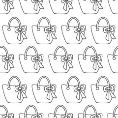 Woman Bags Seamless Pattern