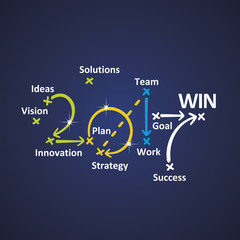 Win 2017 blue background