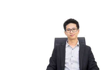 Portrait of a smart asian confident businessman